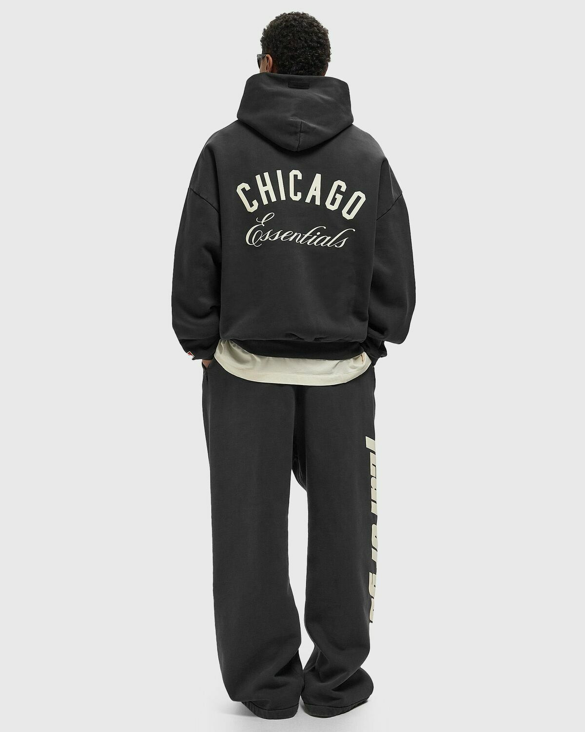 Fear of God Essentials WHITE SOX SPORT HOODIE Black Mens Hoody