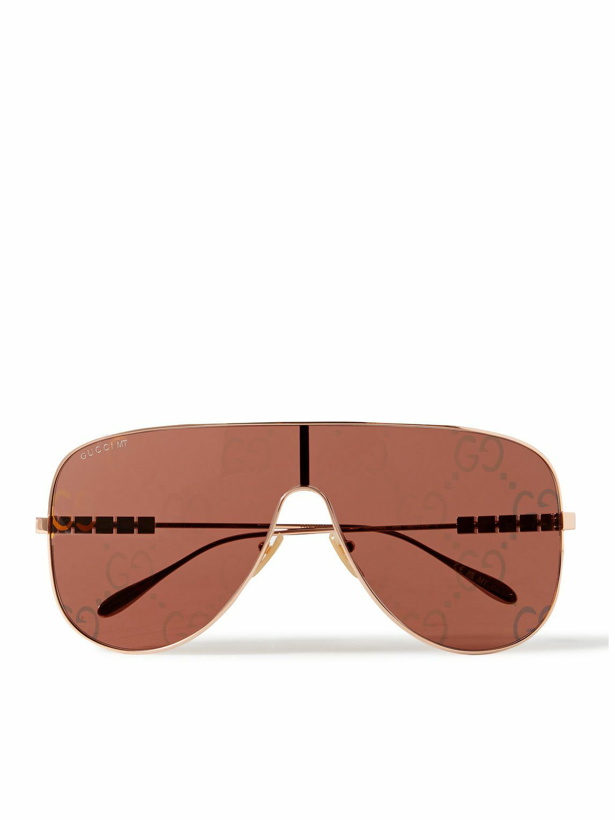 Photo: Gucci Eyewear - Aviator-Style Rose Gold-Tone Sunglasses