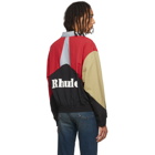 Rhude Red and Black Flight Jacket
