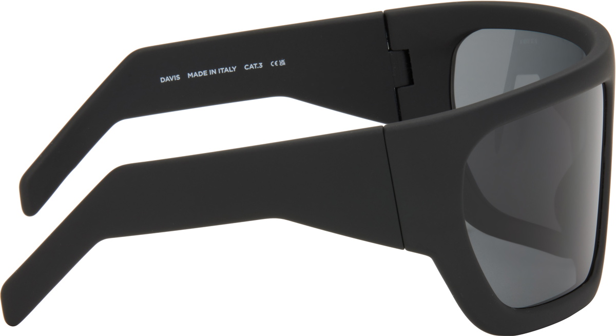 Rick Owens Black Hollywood Davis Sunglasses