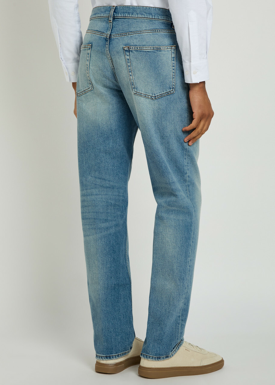 Lardini Relaxed Tapered-leg Jeans Denim