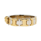 Versace Gold and Silver Two-Tone Line Bracelet