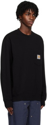 Carhartt Work In Progress Black Pocket Sweatshirt