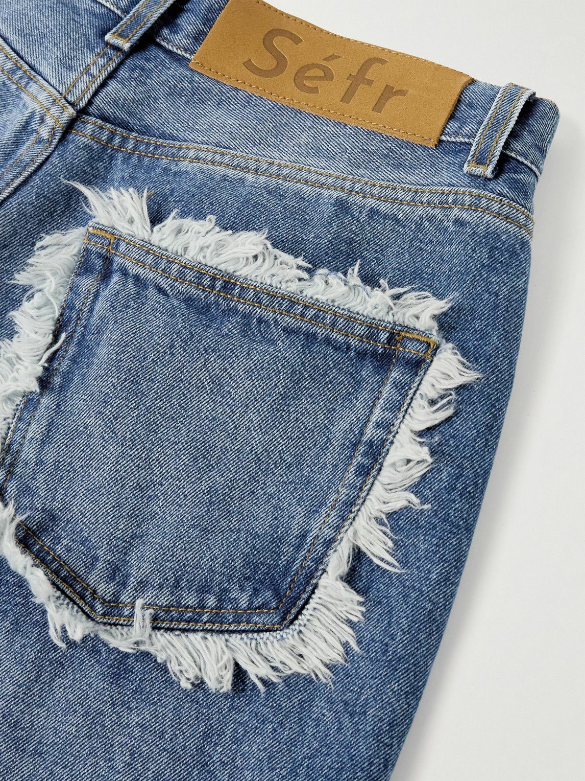 Séfr - Straight-Leg Distressed Jeans - Blue