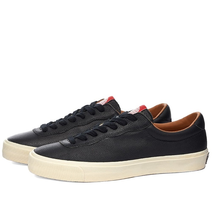 Photo: Last Resort AB Men's Leather Low Sneakers in Black/White