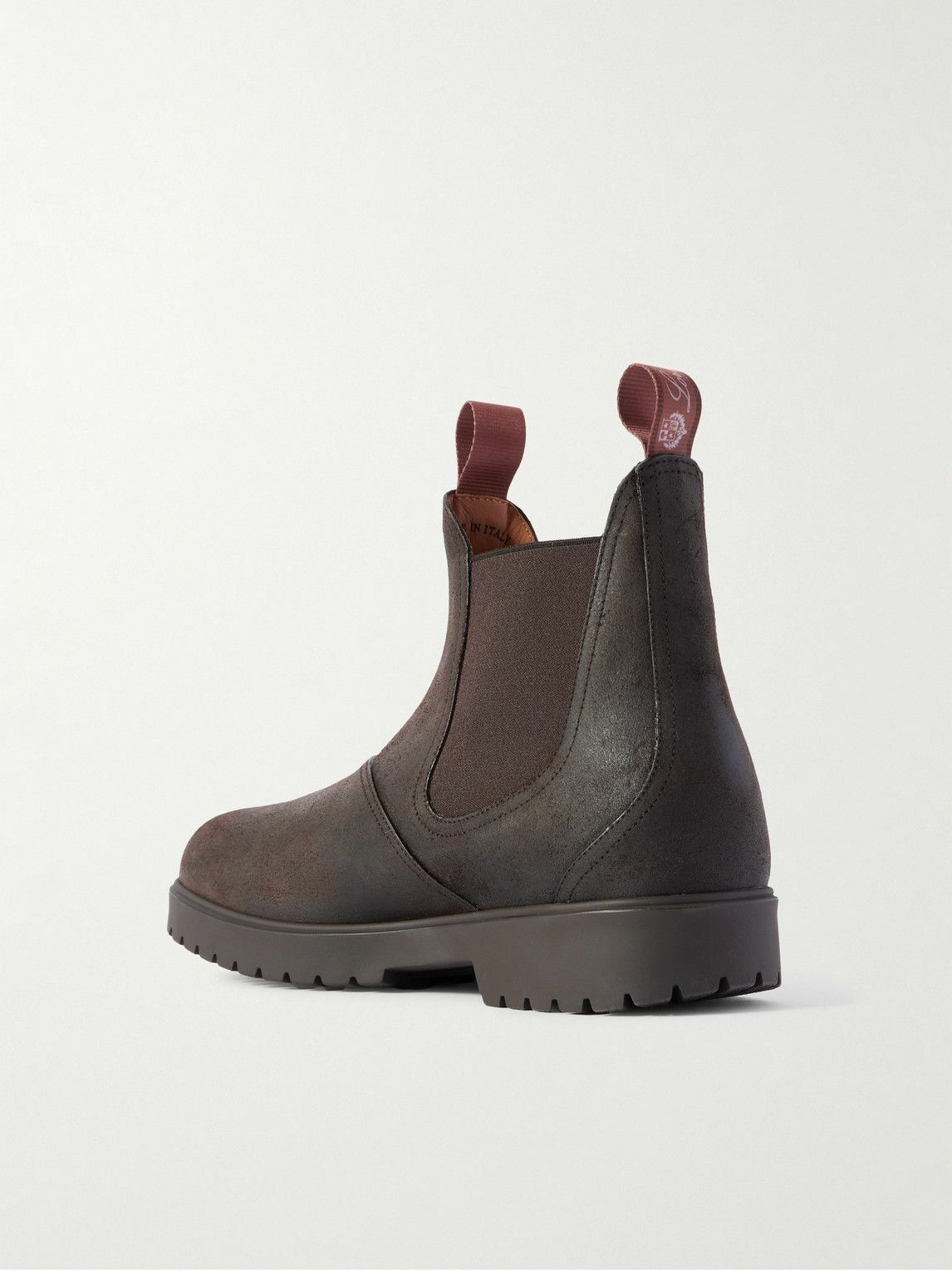 Loro Piana - Dover Walk Brushed-Leather Chelsea Boots - Brown
