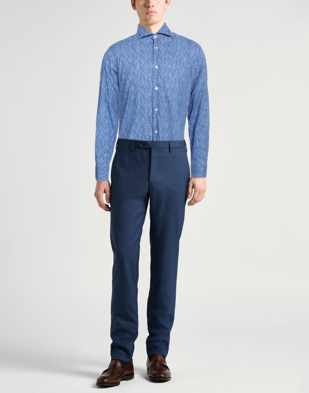 Fedeli Mens Shirt Light in Blue