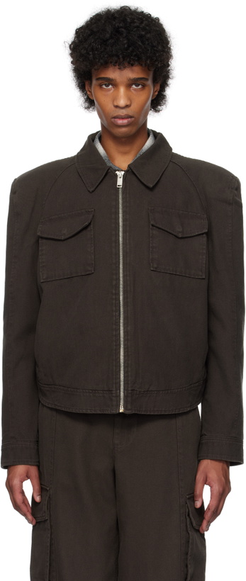 Photo: Han Kjobenhavn Brown Cotton Canvas Short Jacket