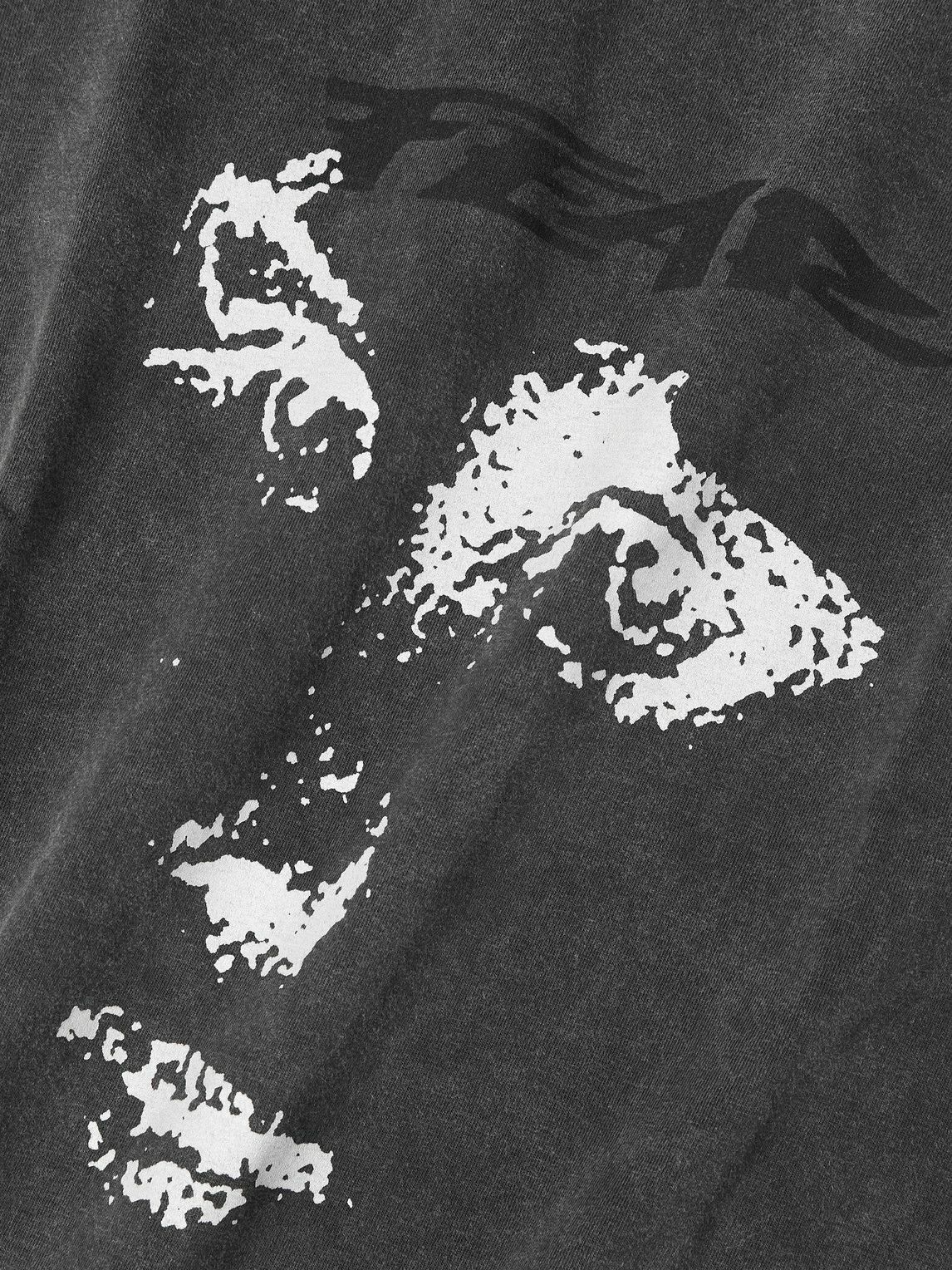 mfpen - Merch Cropped Printed Organic Cotton-Jersey T-Shirt - Gray
