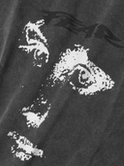 mfpen - Merch Cropped Printed Organic Cotton-Jersey T-Shirt - Gray