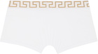 Versace Underwear Three-Pack Multicolor Greca Border Boxer Briefs