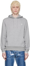 Fred Perry Gray Tipped Hoodie