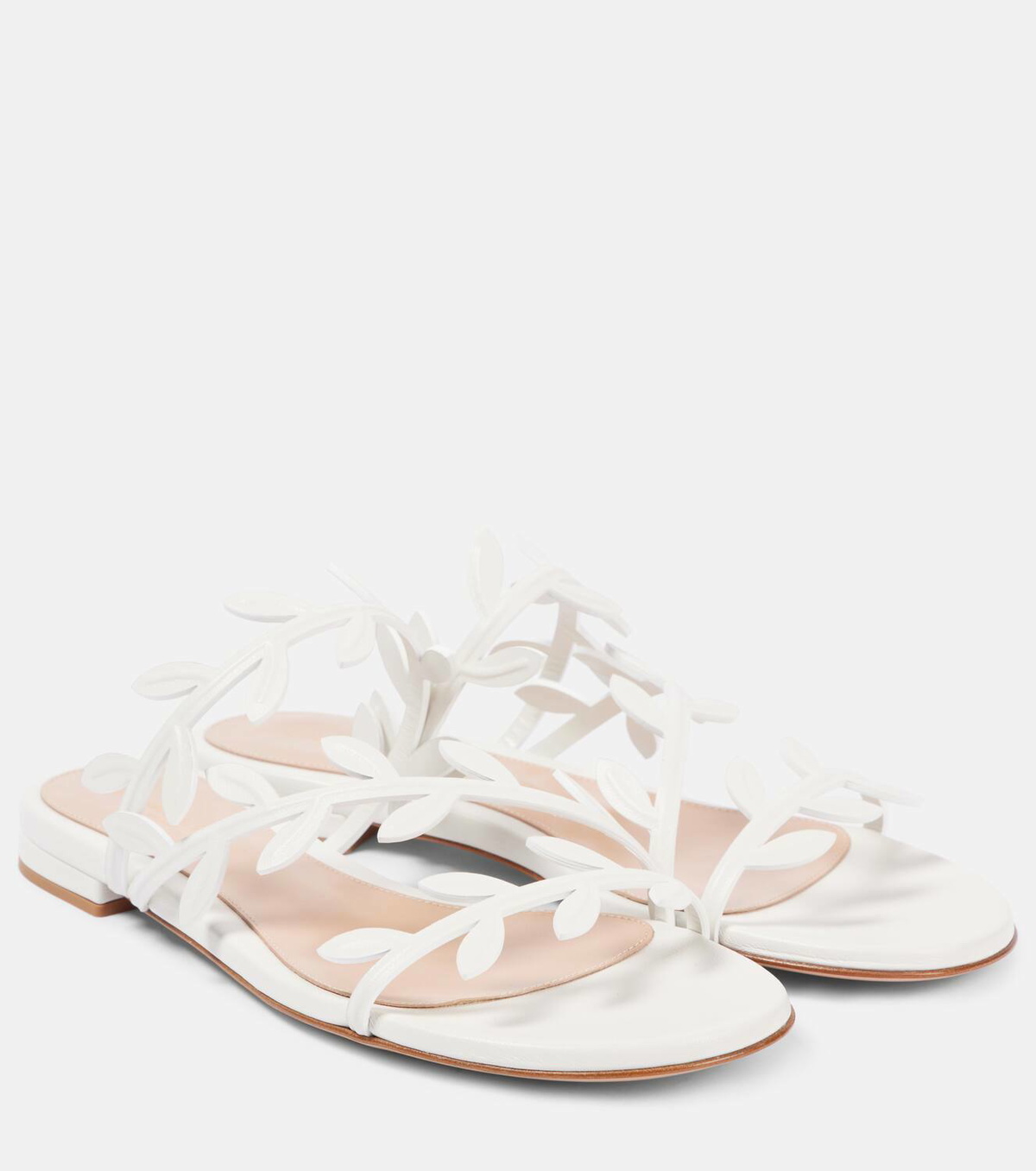 Gianvito Rossi Flavia leather slides