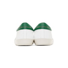 Golden Goose White and Green Superstar Sneaker