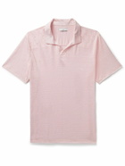 Onia - Slub Linen Polo Shirt - Pink