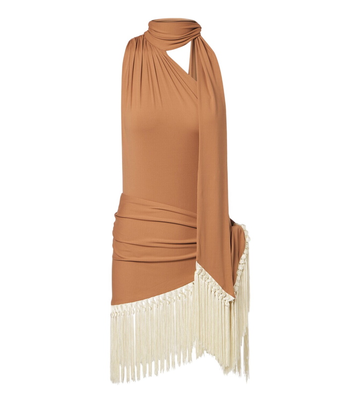 Photo: Taller Marmo Siwa scarf-detail swimsuit and beach cover-up set
