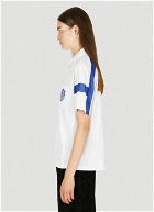 Embroidered Logo Polo Shirt in White