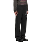 We11done Black Chain Embroidered Sweatpants