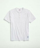 Brooks Brothers Men's Cotton Henley T-Shirt | White