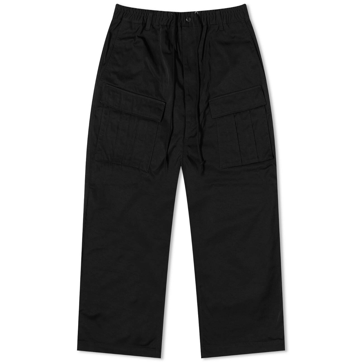 Photo: Junya Watanabe MAN Men's x INNERRAUM Nylon Cotton Cargo Pants in Black