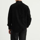 Carter Young Men's Suede Western Shirt in Black Sand