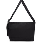 Comme des Garcons Homme Black Nylon Canvas Messenger Bag