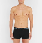 Calvin Klein Underwear - Three-Pack Stretch-Cotton Jersey Boxer Briefs - Men - Black