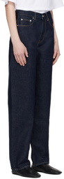 Loulou de Saison Navy Samur LDS Boyfriend Organic Denim Jeans