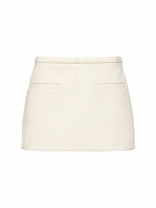 Photo: COURREGES - Heritage Vinyl A-line Mini Skirt