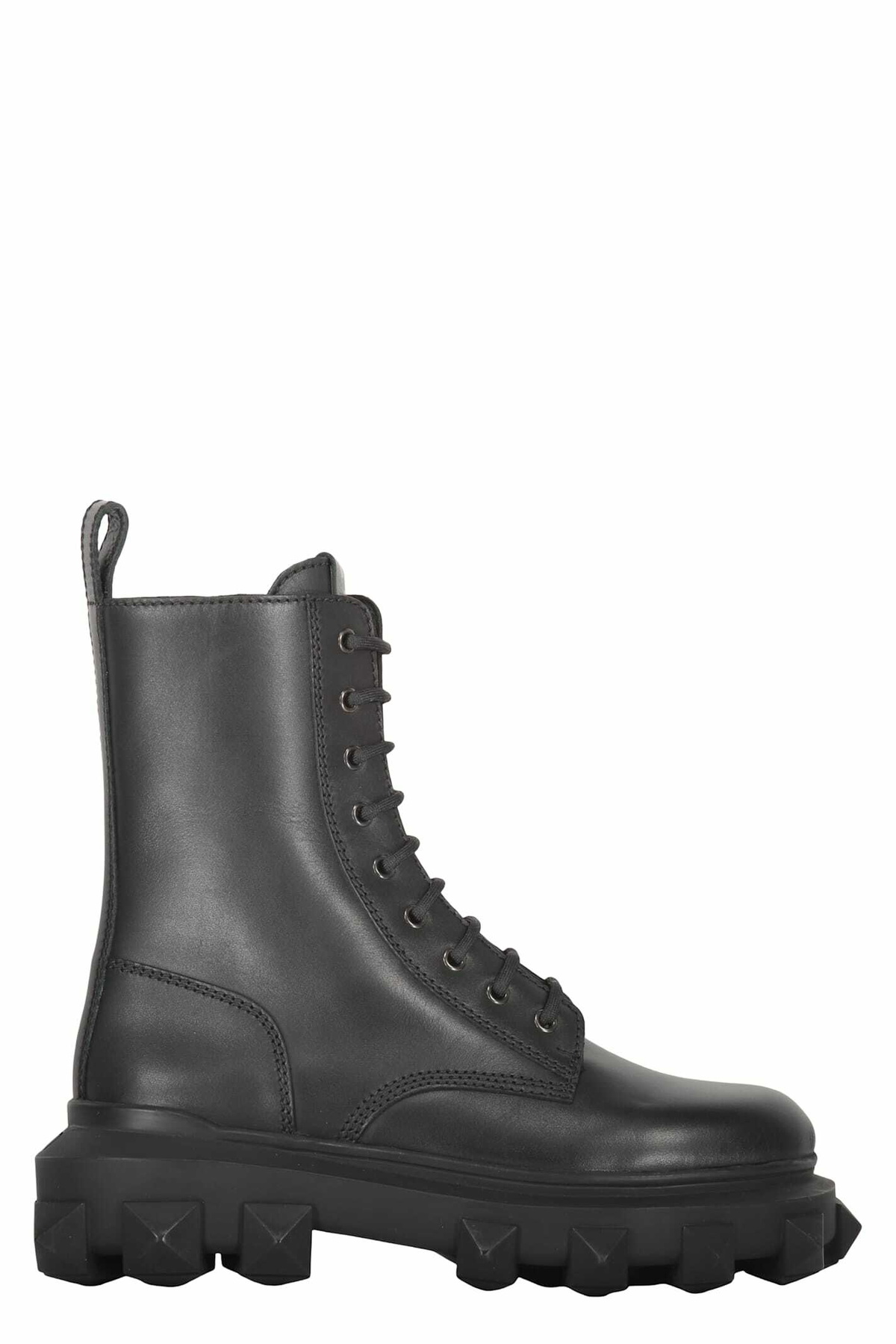 ロングブーツ VALENTINO Black rubber and leather boots (5W2S0JU8HEX 0NO) Valentino - Valentino Garavani - Rubber rain boots black