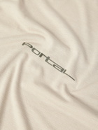 Portal - Lateral Peak Logo-Print Recycled-Jersey T-Shirt - Neutrals