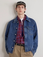 KAPITAL - Life Scherzo Chino Brimfield Embroidered Cotton-Twill Cap