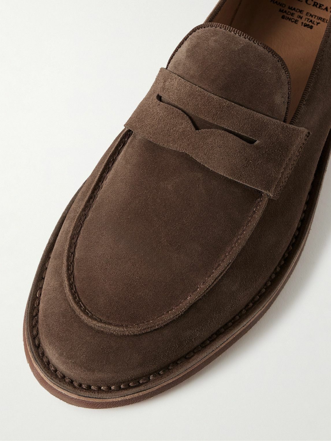 Officine Creative - Kent Suede Penny Loafers - Brown Officine Creative