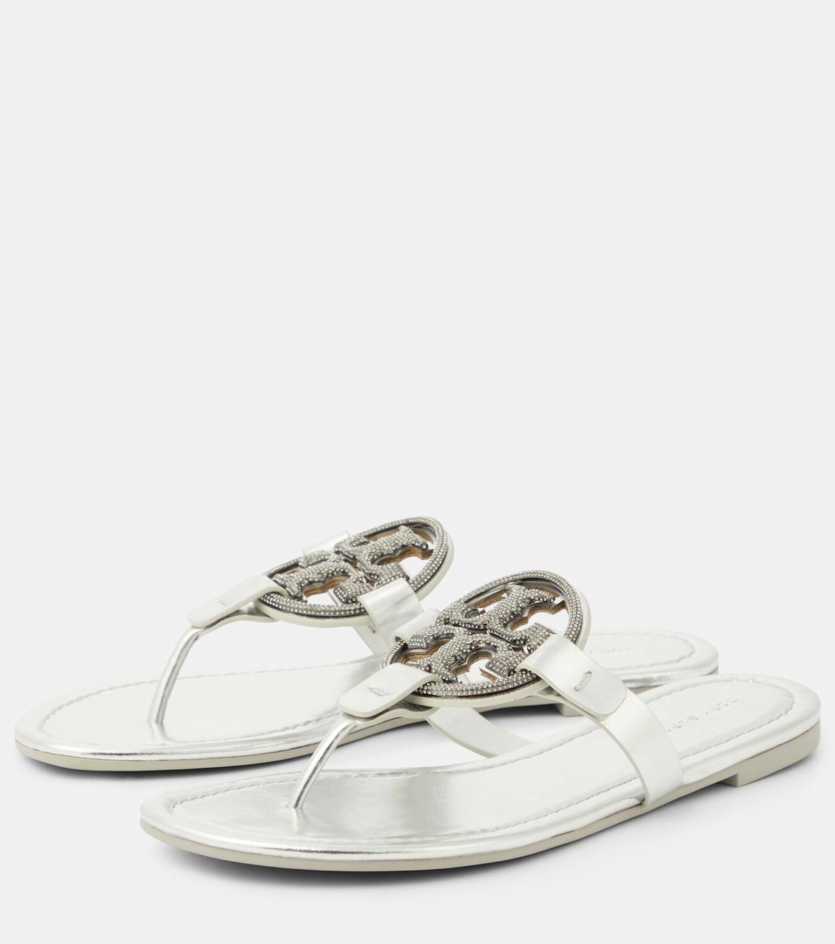 Tory Burch Miller crystal-embellished thong sandals Tory Burch