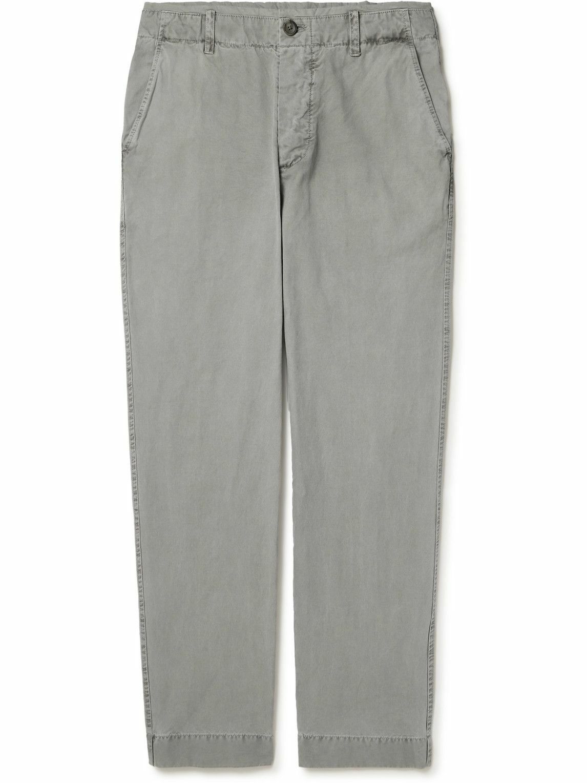 James Perse - Straight-Leg Cotton-Canvas Trousers - Gray