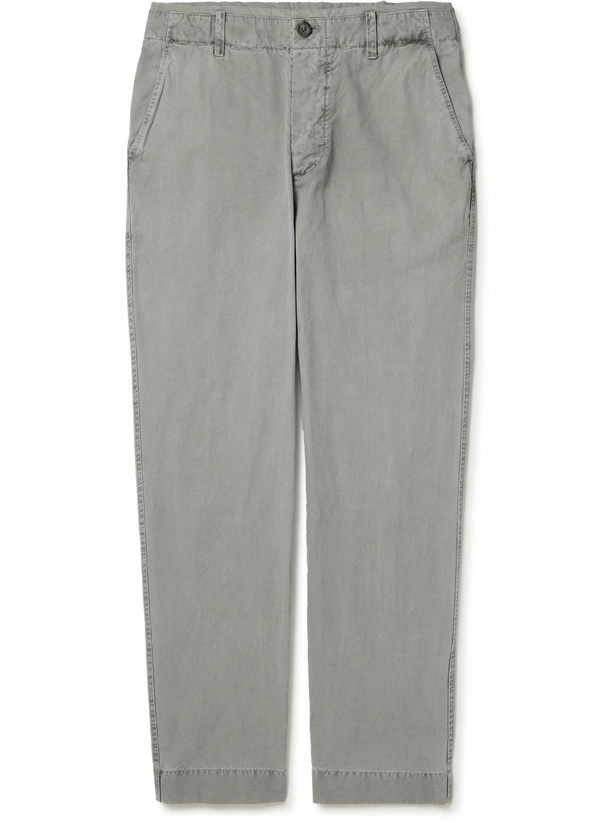 Photo: James Perse - Straight-Leg Cotton-Canvas Trousers - Gray