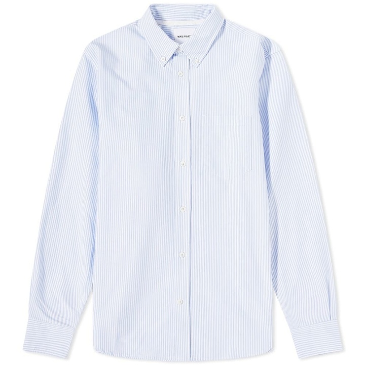 Photo: Norse Projects Osvald Oxford Button Down Striped Shirt