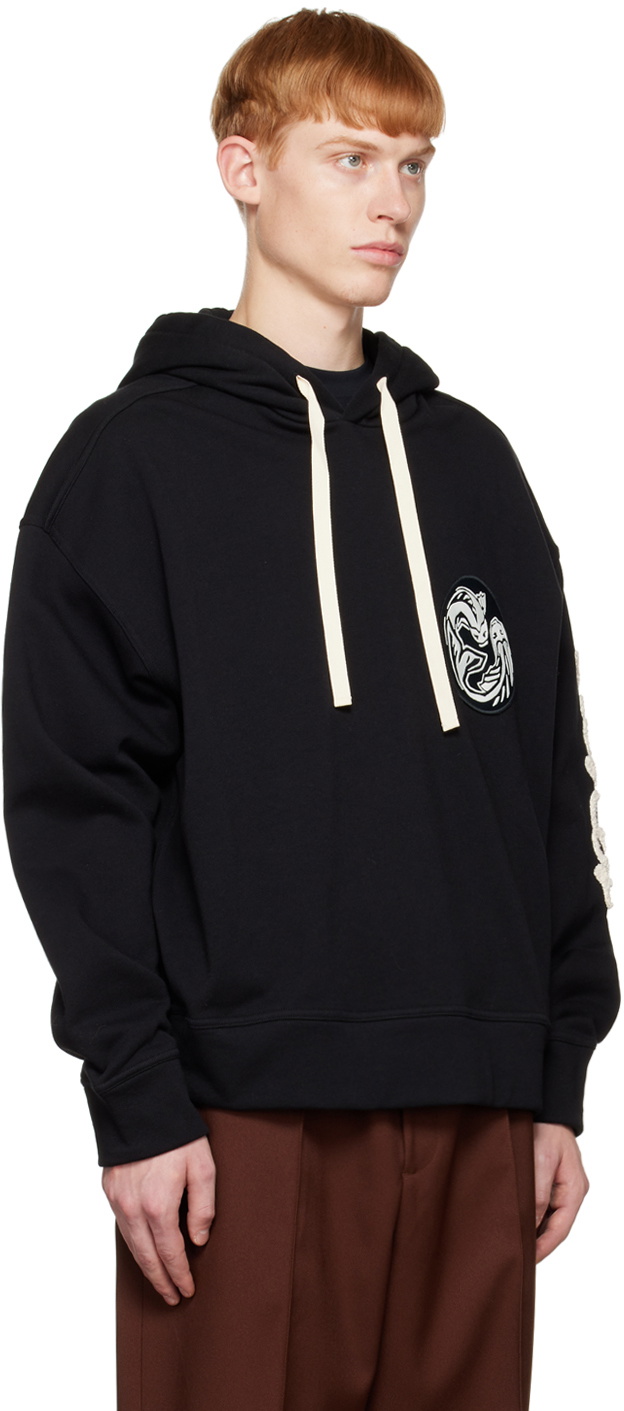 Jil Sander Black Patch Hoodie
