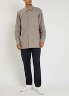 Emporio Armani Flannel Overshirt Grey
