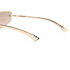 Le Specs Bubbles Sunglasses in Gold/Smokey Pink Grad 