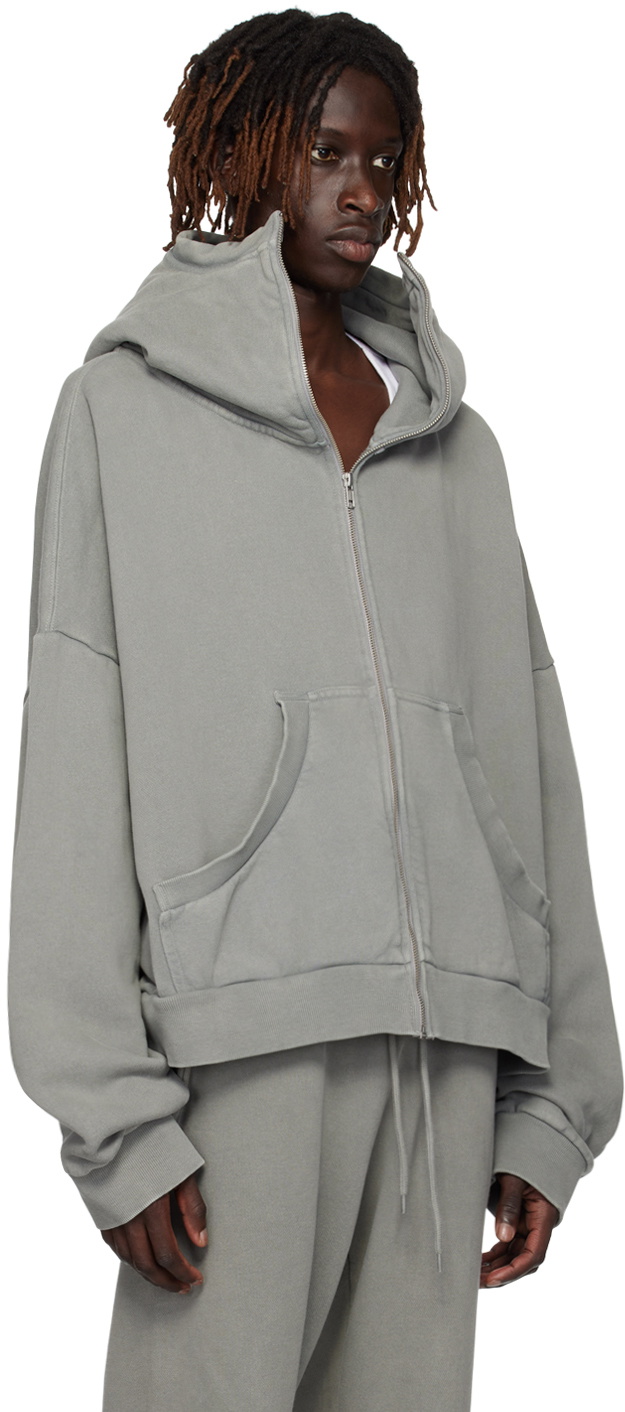 Entire Studios Gray Full Zip Hoodie