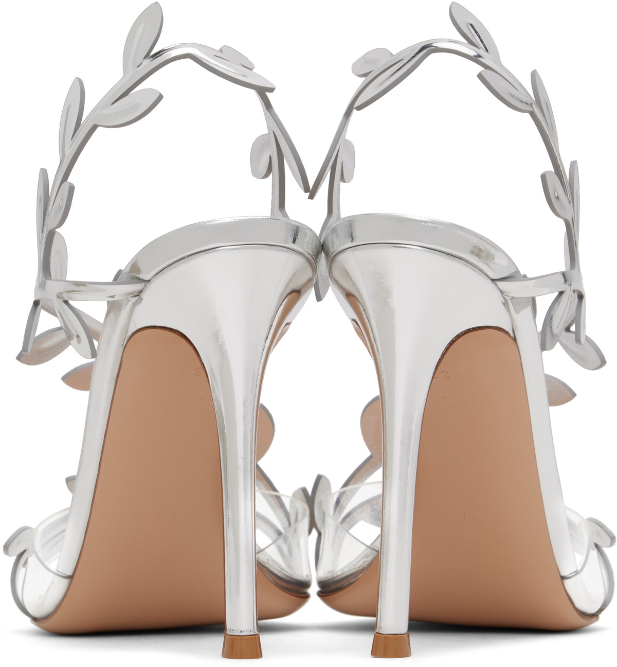 Gianvito Rossi Silver Flavia Heeled Sandals Gianvito Rossi