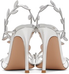 Gianvito Rossi Silver Flavia Heeled Sandals