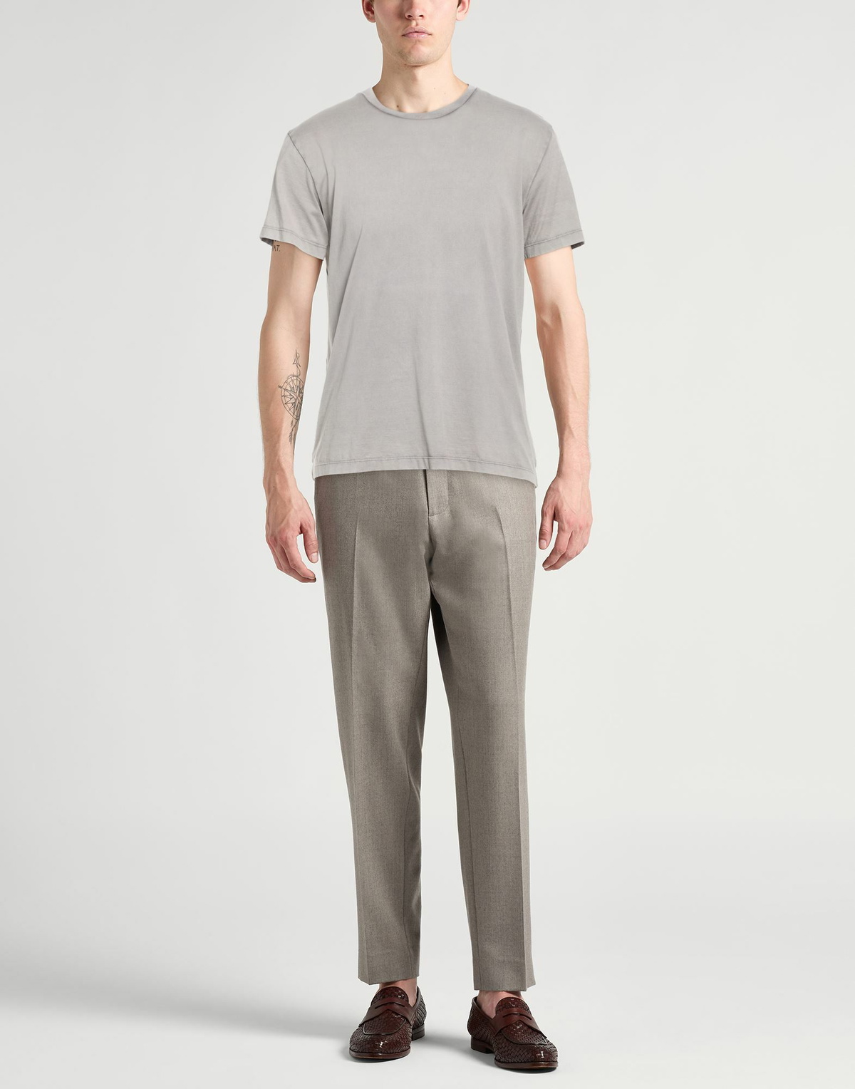 Roberto Collina Mens T-shirt in Grey