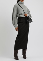 Helmut Lang Apex Roll-neck Wool-blend Jumper Light Grey