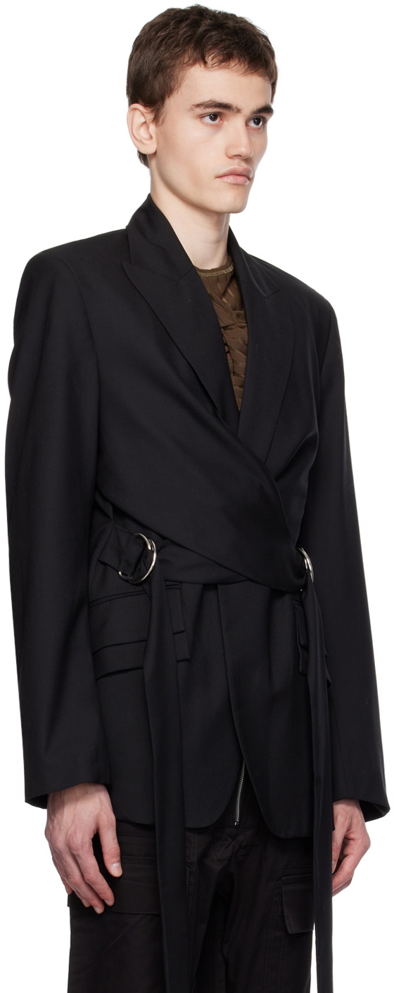 Parnell Mooney Black Peaked Lapel Blazer