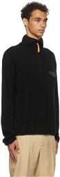 Jil Sander SSENSE Exclusive Black Cashmere Zip-Up
