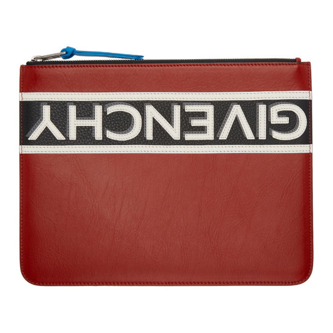 Photo: Givenchy Red Reverse Zip Pouch