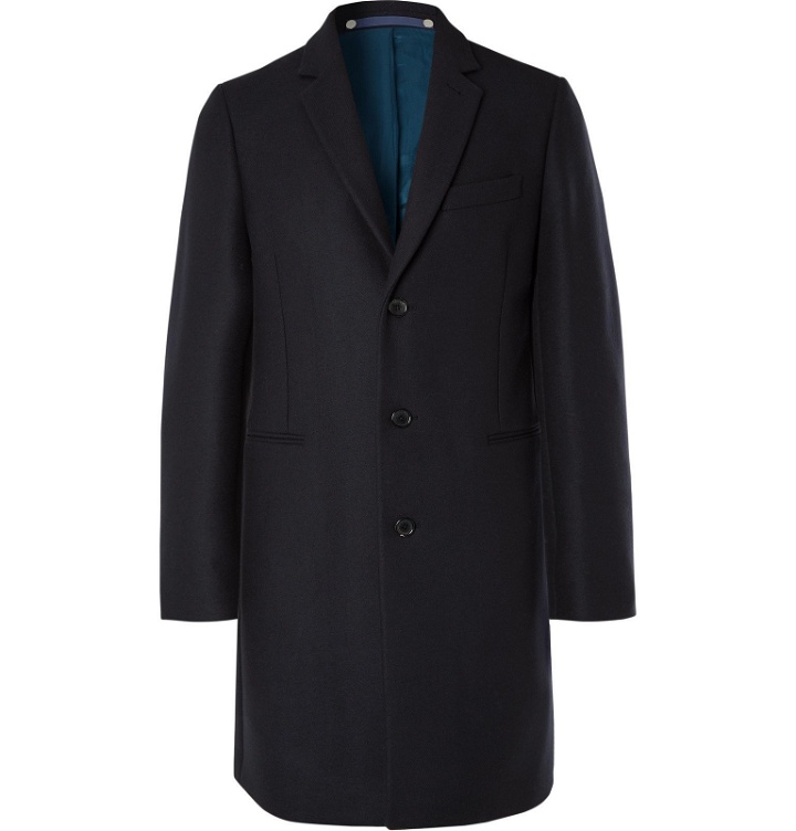 Photo: PS Paul Smith - Slim-Fit Wool-Blend Overcoat - Blue