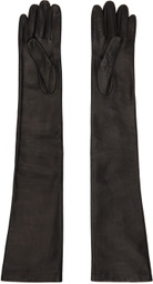 Jil Sander Black Long Gloves